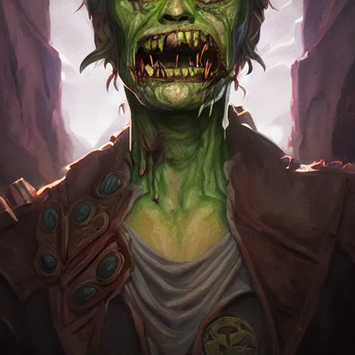 Image similar to portrait of Zombie Taco, D&D, fantasy, portrait, highly detailed, digital painting, trending on artstation, concept art, sharp focus, illustration, art by artgerm and greg rutkowski and magali villeneuve