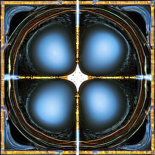 Image similar to stereogram of black hole