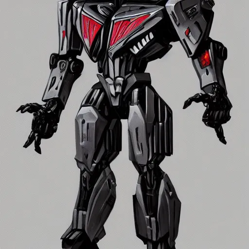 Image similar to Full body Portrait of G1 Megatron concept art, Trending on Artstation, Transformers concept art