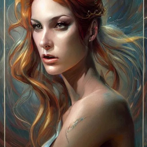 Prompt: a painting in the style of charlie bowater, and in the style of donato giancola, and in the style of stephen bauman. smooth, sharp focus, semi - realism.