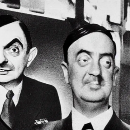 Image similar to Mr Bean hangs out with Hitler, 1939