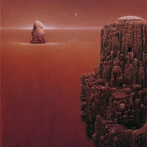 Prompt: mandelbulb by Beksinski, detailed