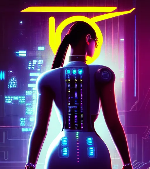 Image similar to cable plugged into cyberdeck, back of head, cyberpunk woman, computer, 1 9 7 9 omni magazine cover, style by vincent di fate, cyberpunk 2 0 7 7, 4 k resolution, unreal engine, daz