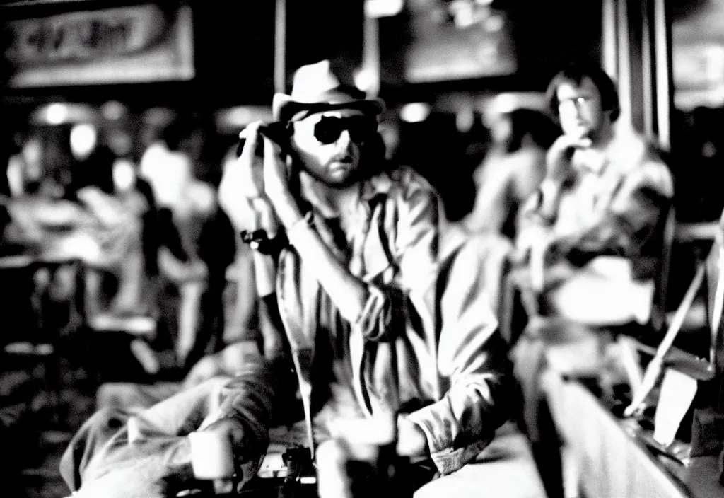 Image similar to Patience during a war on the outside of the clubs 50mm shot fear and loathing movie