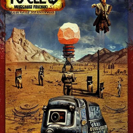 Image similar to fallout new vegas by salvador dali