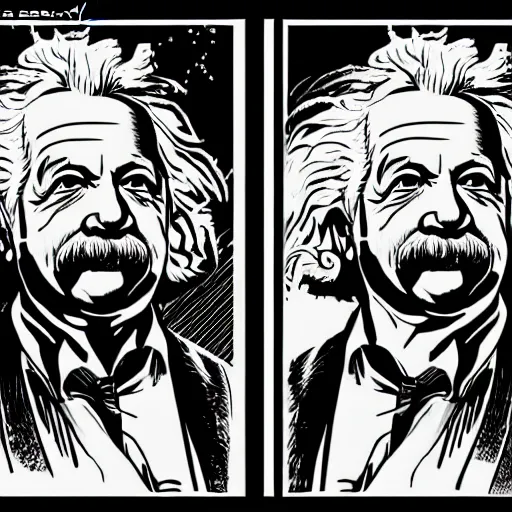 Image similar to portrait of albert einstein by laurie greasley, cg society