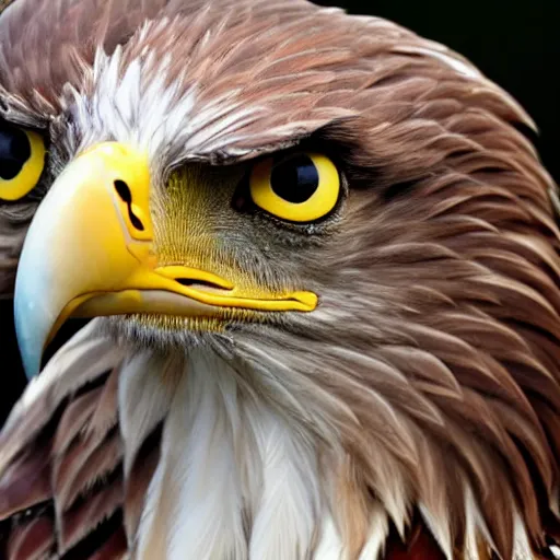 Prompt: extremely detailed cartoon eagle looking directly into camera