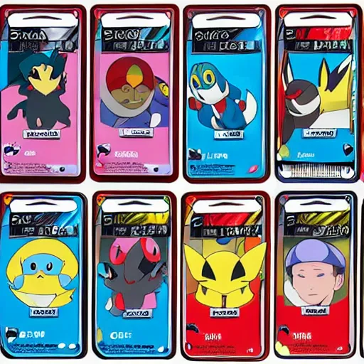 Image similar to pokemon cards with snooki, joe biden, nicki minaj, kim kardashian, osama bin laden, pokemon anime style, hd 8k image high detail, at target