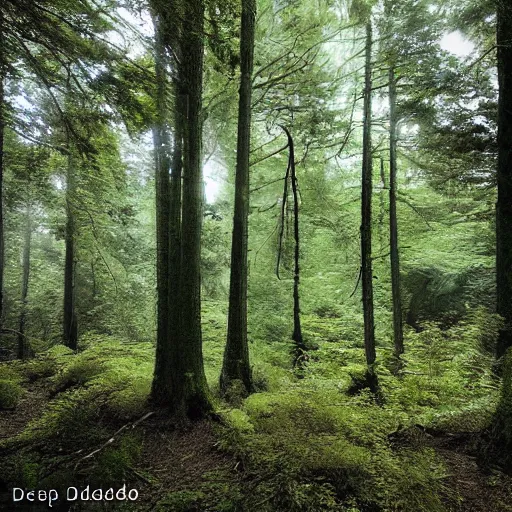 Prompt: deep forest by shunji dodo