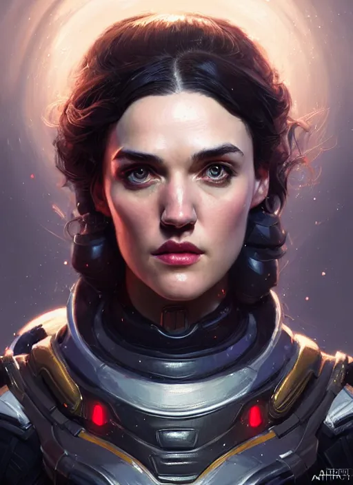 Image similar to portrait of apex legends katie mcgrath, intricate, elegant, glowing lights, highly detailed, digital painting, artstation, glamor pose, concept art, smooth, sharp focus, illustration, art by artgerm and greg rutkowski, artey freytag