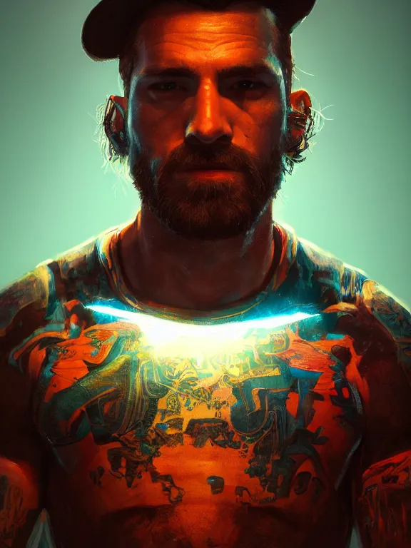 Prompt: portrait art of billy butcher 8 k ultra realistic, lens flare, atmosphere, glow, detailed, intricate, full of colour, cinematic lighting, trending on artstation, 4 k, hyperrealistic, focused, extreme details, unreal engine 5, cinematic, masterpiece