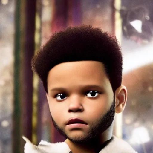 the weeknd as a child in the movie the polar express | Stable Diffusion