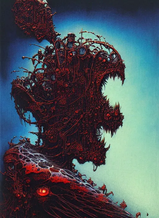 Image similar to a side view of spirit of Mickey mouse, highly detailed, art by Ayami Kojima, Beksinski, Giger