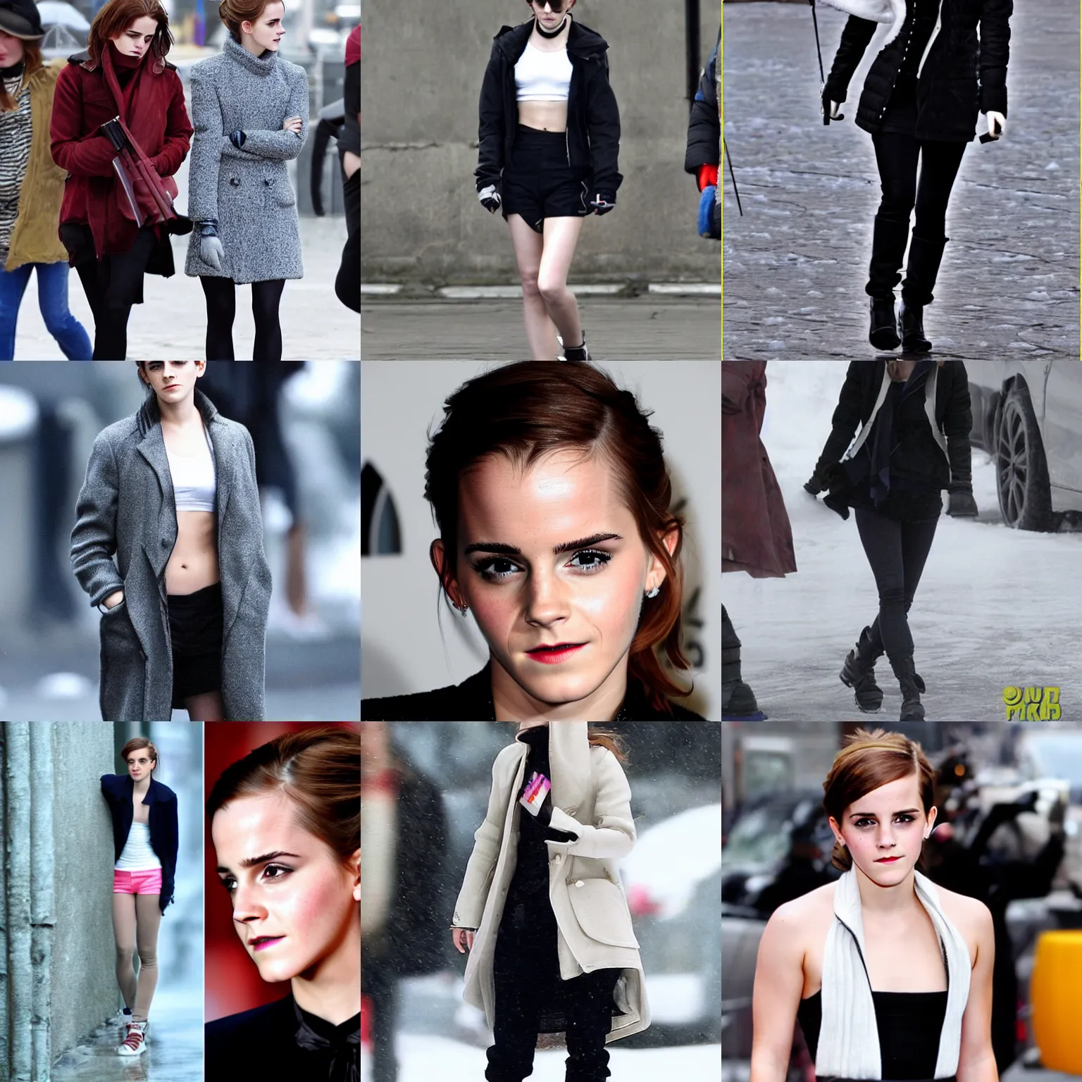 Prompt: cold emma watson, style of mirror's edge