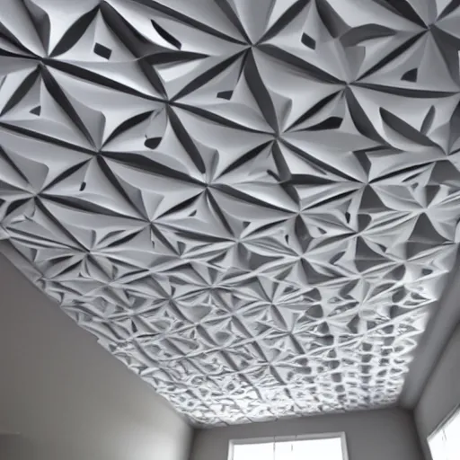 Image similar to a 3d printed ceiling