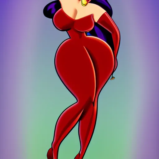 Image similar to jessica rabbit, high resolution cartoon