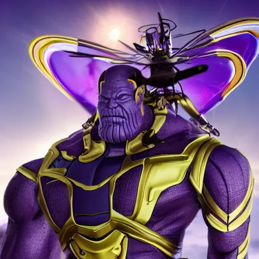 Prompt: Thanos helicopter, realistic, photo real,