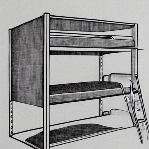“Ikea bunk bed assembly instructions drawn by mc Stable Diffusion OpenArt