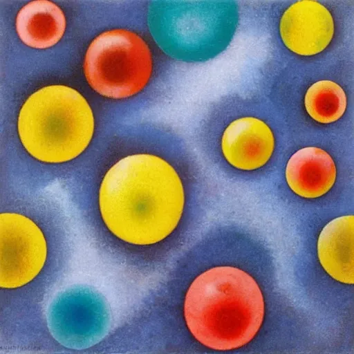 Prompt: colorful 3d spheres surrounded by ice cubes by Kandinsky
