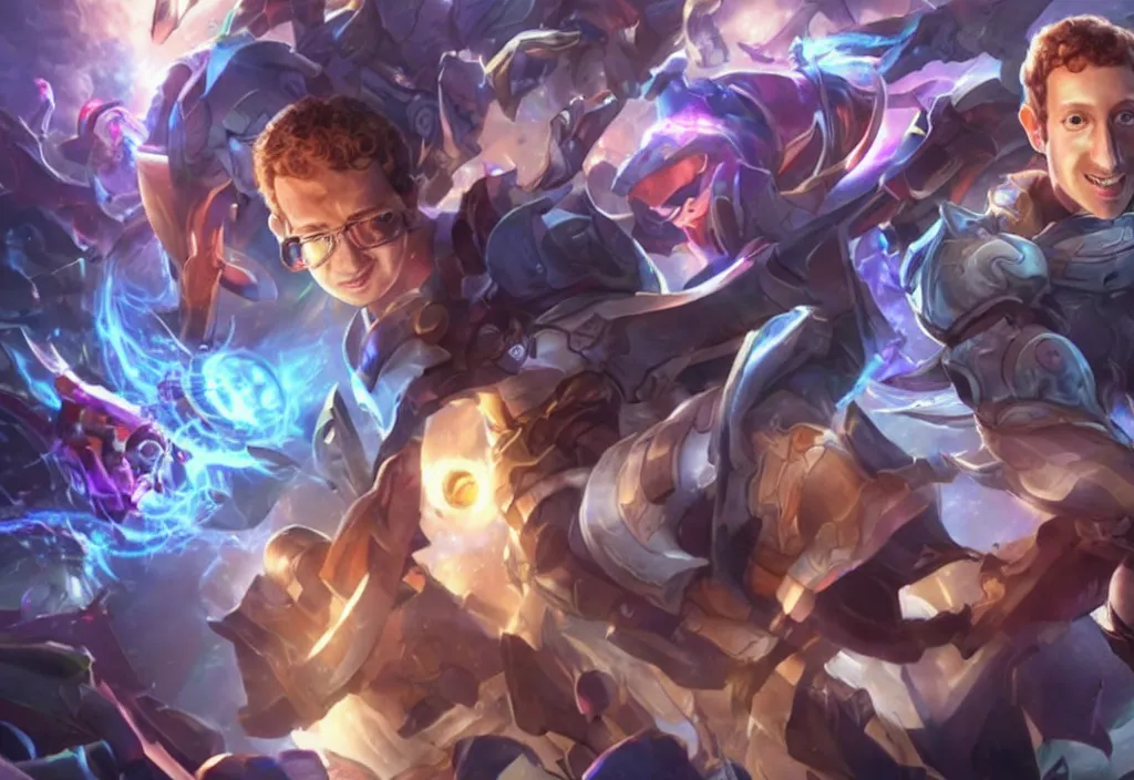 Prompt: mark zuckerberg as a league of legends character