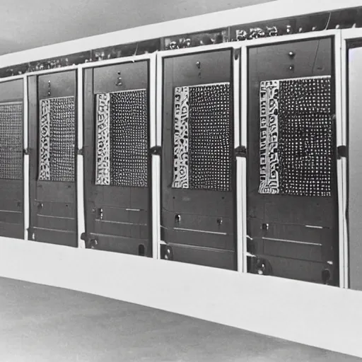 Image similar to a supercomputer from the 1940's