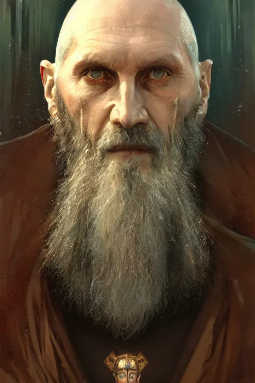 Prompt: grigori rasputin in a religious pose hyperrealistic portrait, bladerunner street, art of elysium by jeremy mann and alphonse mucha and greg rutkowski, fantasy art, photo realistic, dynamic lighting, artstation, poster, volumetric lighting, very detailed face, 4 k, award winning