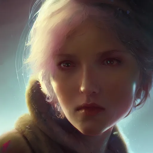 Image similar to a beautiful portrait of huggy wuggy from poppy playtime video game, oil painting, Greg Rutkowski, Charlie Bowater, video game art, unreal 5, DAZ, hyperrealistic, octane render, RPG portrait, dynamic lighting, fantasy art, beautiful face