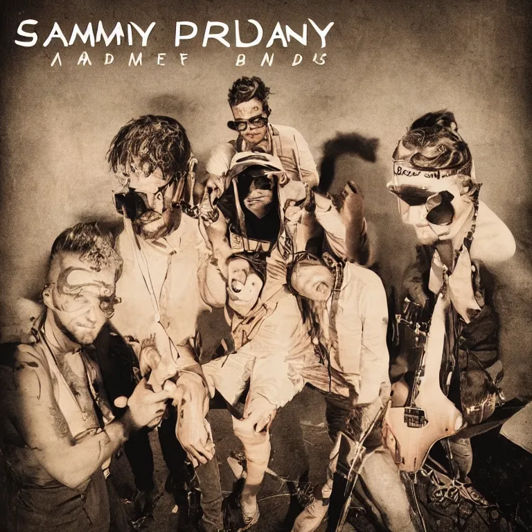 Image similar to album cover for a band called sammy, briand and charlie