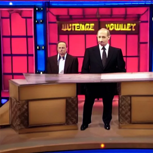 Prompt: Vladimir Putin as a guest star on the TV show Whose Line Is It Anyway?