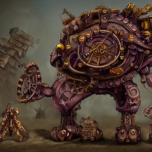 Image similar to steampunk zerg