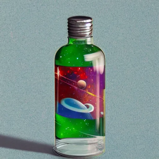 Image similar to Space in a bottle