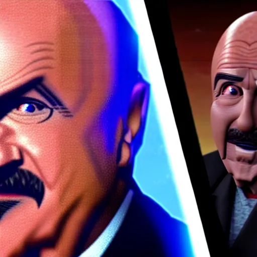 Image similar to dr. Phil as a ghost in star wars