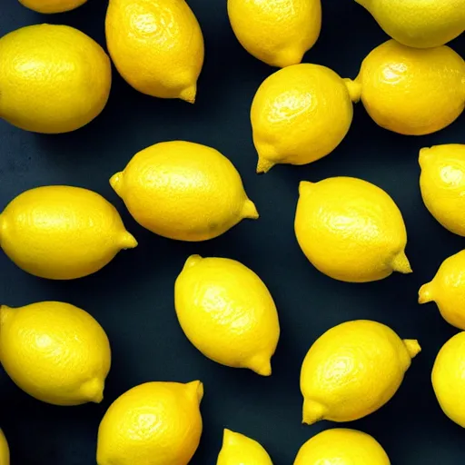 Image similar to a photo of an army of lemons, realistic, 4 k,