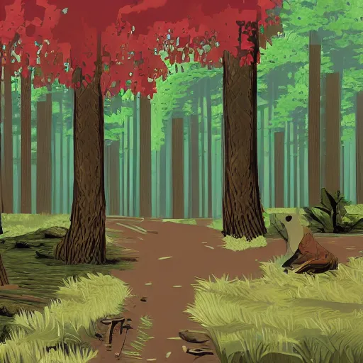 Image similar to gta : forest, by rob ross