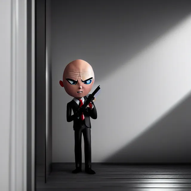 Prompt: agent 4 7 hiding in bedroom cupboard, highly detailed, 8 k, hdr, smooth, sharp focus, high resolution, award - winning photo