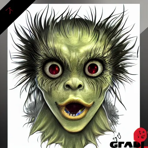 Image similar to Dandelion goblin monster, semi realistic, anime art style, trending on art station