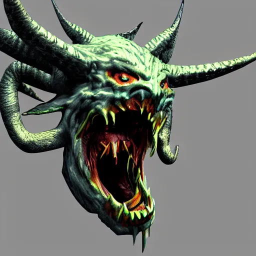 Image similar to monster demon, 3 d rendered