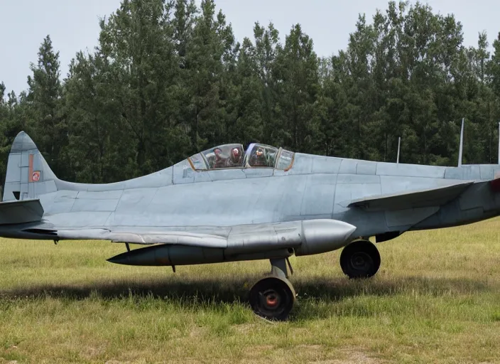 Prompt: photo of a russuan plikarpov i - 1 6 fighter plane