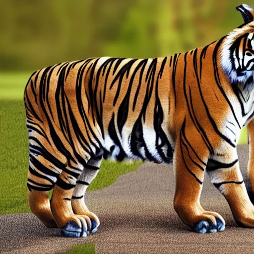 Image similar to tigers wearing designer clothes posing on a catwalk, cinematic, 8 k, hyperrealistic details