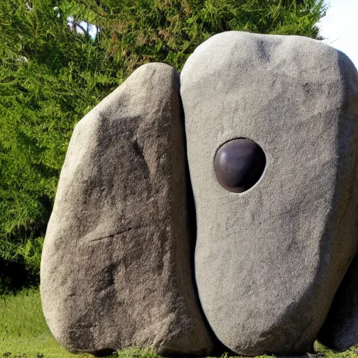 Image similar to humanoid rock, anthropomorphic stone being, stone alien, huge person that isn't human