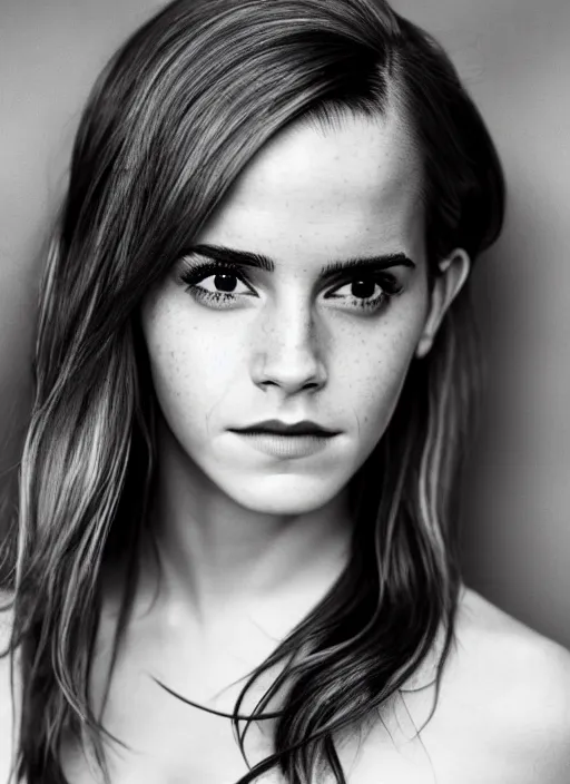 Image similar to Emma Watson for Victorian Secret, perfect face, full length shot, XF IQ4, 150MP, 50mm, f/1.4, ISO 200, 1/160s, natural light, Adobe Photoshop, Adobe Lightroom, DxO Photolab, Corel PaintShop Pro, rule of thirds, symmetrical balance, depth layering, polarizing filter, Sense of Depth, AI enhanced