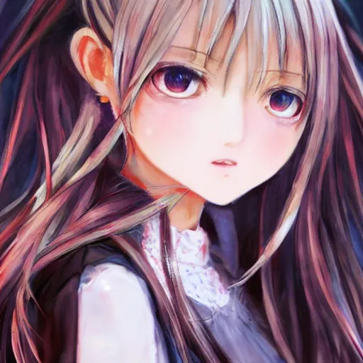 Image similar to dynamic composition, motion, ultra-detailed, incredibly detailed, a lot of details, amazing fine details and brush strokes, gentle palette, smooth, HD semirealistic anime CG concept art digital painting, watercolor oil painting of a young J-Pop idol girl, by a Japanese artist at ArtStation. Realistic artwork of a Japanese videogame, soft and harmonic colors.