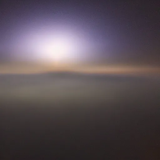 Prompt: found footage of explosion in the sky, 4 k, night, fog