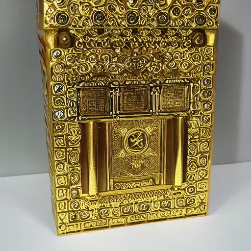 Image similar to the sega saturn bible ornamental intricate gilded with controllers