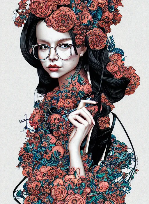 Image similar to girl venizian, extremely detailed, sharp focus, portrait, smooth, digital illustration, by james jean, by eliza ivanovo