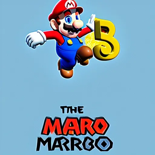 Prompt: the super mario logo