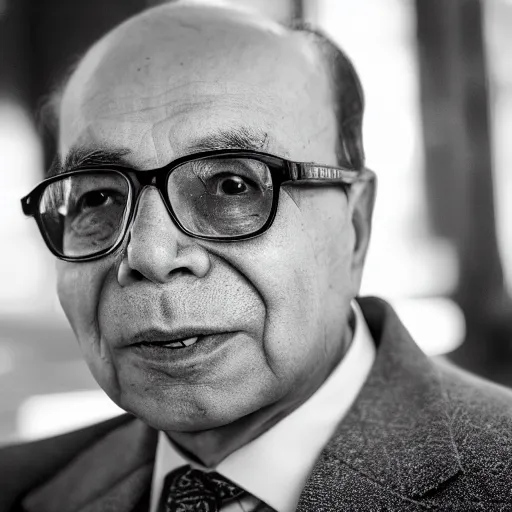 Image similar to mohammad hatta, perfect faces, lighting, 5 0 mm, awar winning photography