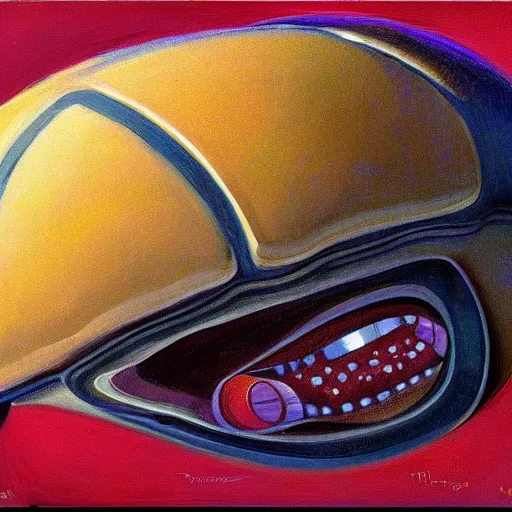 Image similar to alien by wayne thiebaud