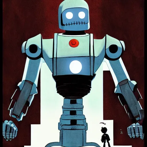 Prompt: The Iron Giant by Guillermo del Toro