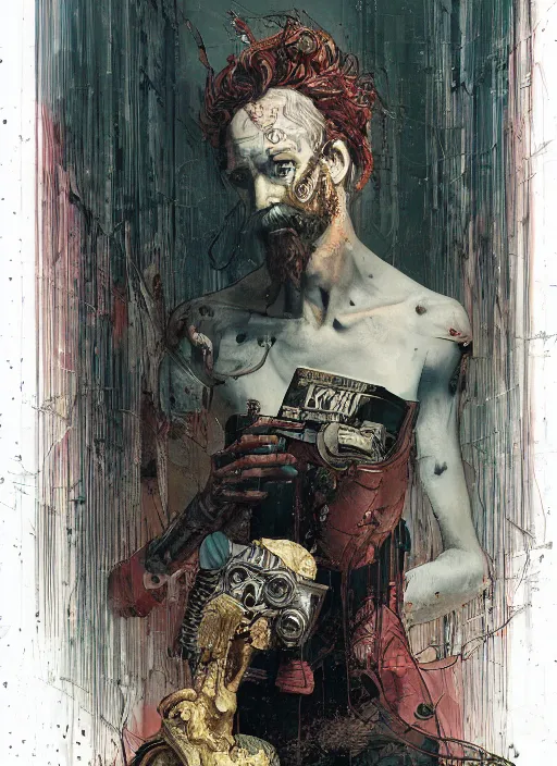 Image similar to karl marx 6 6 9, eun emerging from renaissance italy into a cyberpunk mutiversal realm by conrad roset, nicola samuri, dino valls, m. w. kaluta, jakub rebelka, rule of thirds, seductive look, beautiful